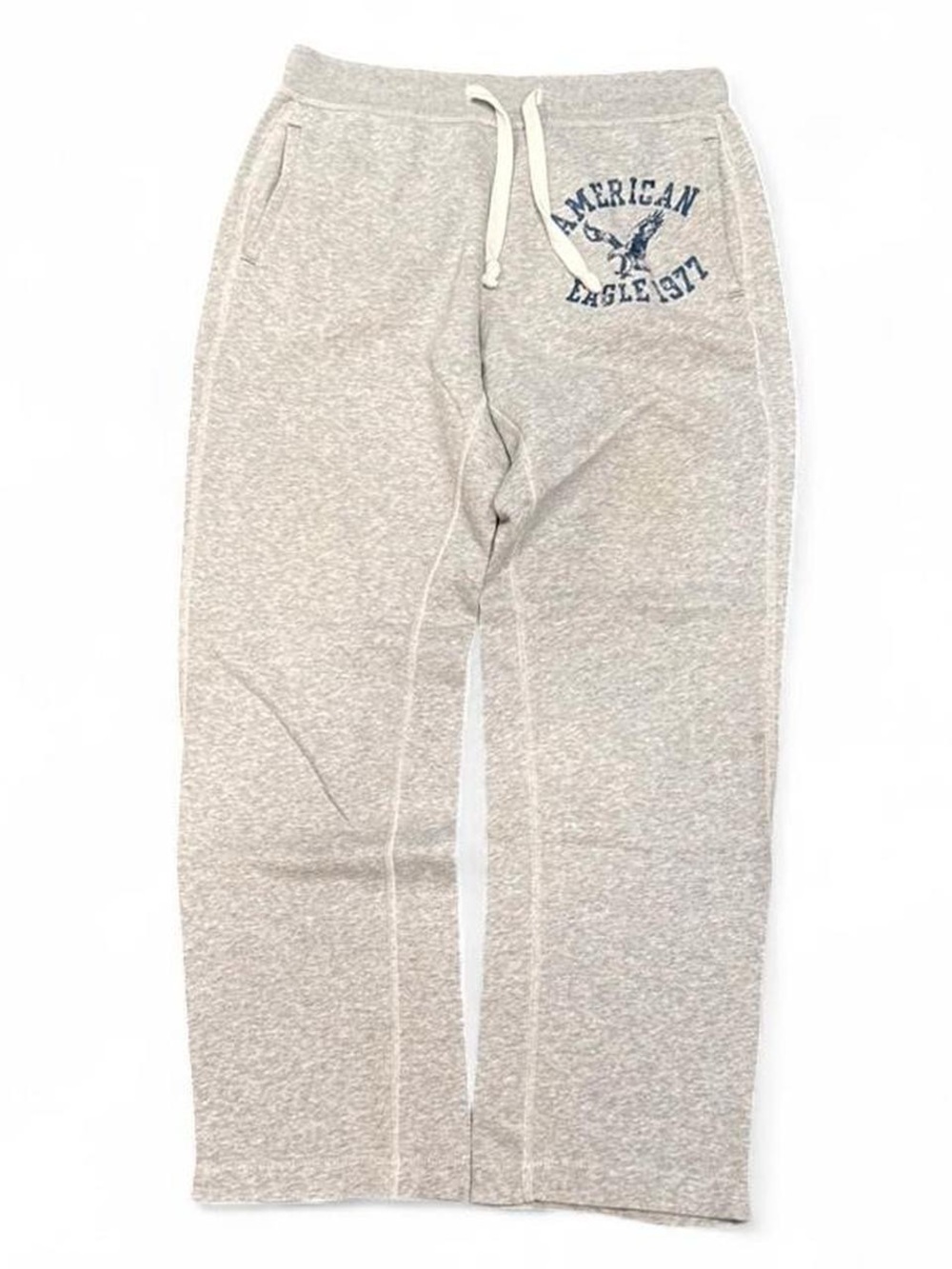 Y2K American Eagle Graphic Grey Bootcut Sweatpants